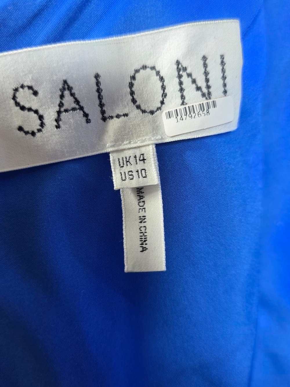 Saloni Vida Ruffled Dress 100% SILK Size 10 MSRP $695 - Picture 8 of 11